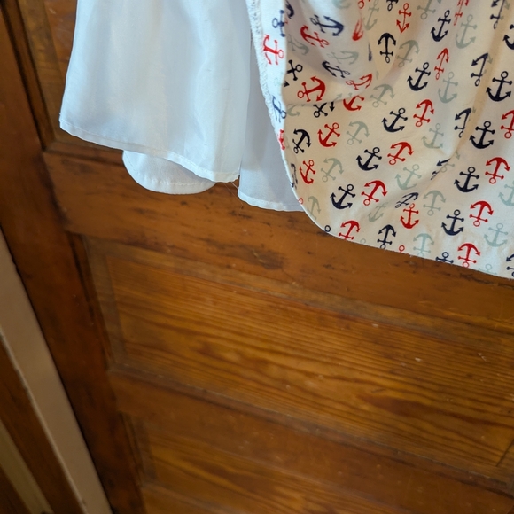 Rare Editions Blue Ruched Tiered Sundress with Sailor Collar - Picture 4 of 8